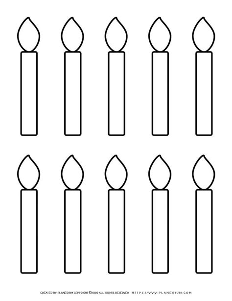Birthday Candle Template