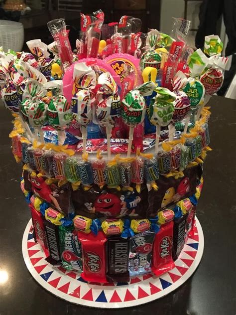 Birthday Candy Cake - Etsy