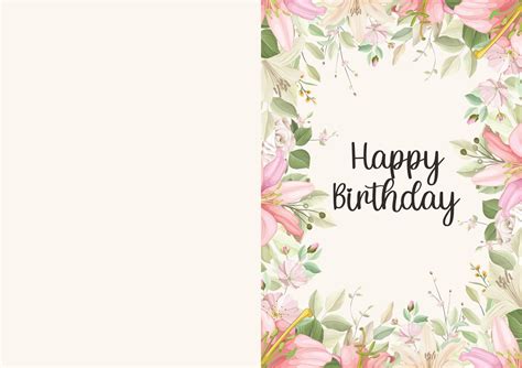 Birthday Card Templates Free