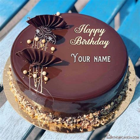 Birthday Chocolate Wishes Cake With Name