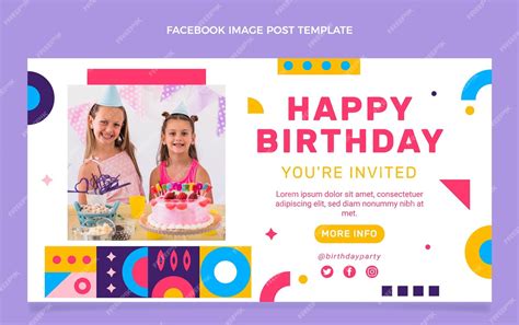 Birthday Facebook Post Template! in 2020 Free graphic design software