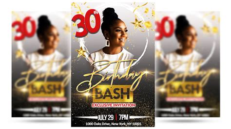 Birthday Flyer Design in Photoshop 2024 - YouTube