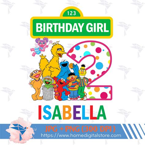 Birthday Girl Sesame Street - Etsy UK