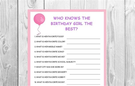 Birthday Guessing Game - Etsy