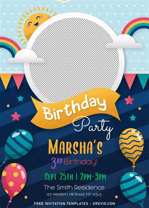 Birthday Invitation Party Template