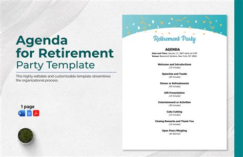 Birthday Party Program Templates Retirement+Party+Program+Template