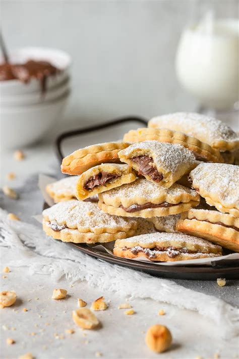 Biscotti Mezzaluna with Nutella - Marisa