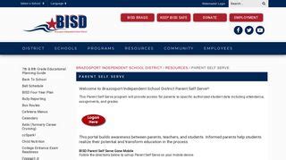 BISD Four Year Plan. Xello (formerly Career Cruising) ccSpark! College Entrance Exam Readiness. Connect Jr. EmpowerED. Graduation. ... Parent Self Serve. Pay School Fees. Peachjar eFlyers. Resource Guide. SchoolMessenger. Standards Based Report Cards. Student Services. Student Self Serve. Student Transcripts. Testing Information. …. 