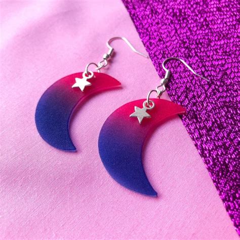 Bisexual Earrings - Etsy UK