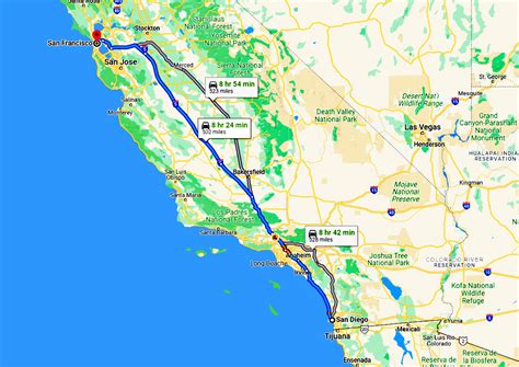 Bishop (California) to San Francisco drive - Trippy