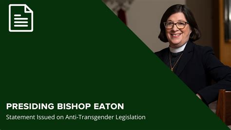 Bishop Eaton Issues Statement on Anti-Transgender Legislation