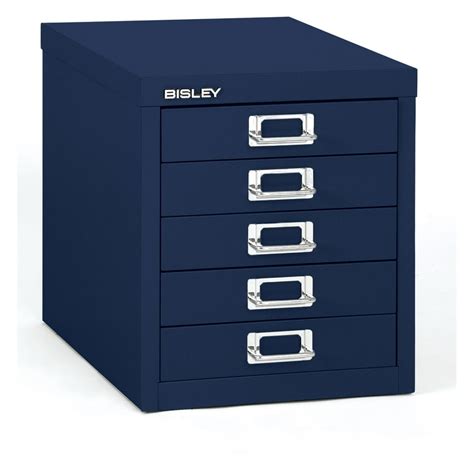 Bisley 5 Drawer Steel Desktop Multidrawer Storage Cabinet, Steel …