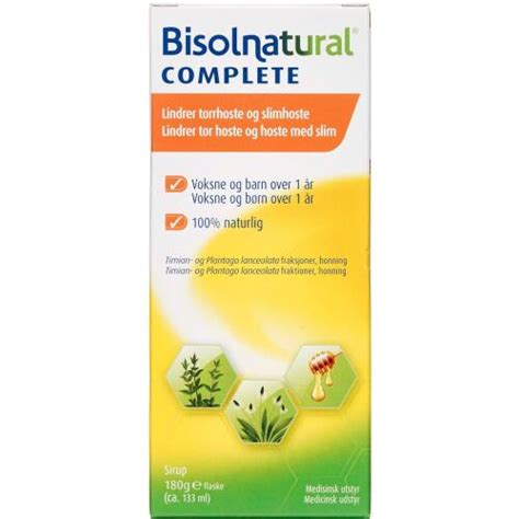 Bisolnatural Complete sirup 133 ml apotekeren.dk Køb online nu!