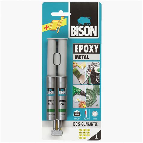 Bison Epoxy Metal 24 Ml Çift Şırınga Blister.