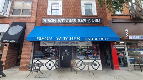 Bison witches bar & deli. Your choice of creamy or chunky peanut butter and grape or strawberry jelly. 1/2 Grilled PB & J Sandwich $4.25. Smaller Appetite $5.00. Restaurant menu, map for Bison Witches Bar & Deli located in 85281, Tempe AZ, 21 E 6th St. 