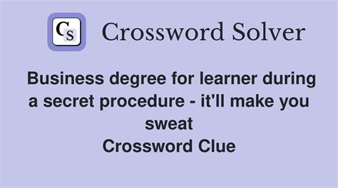 Bit Of Nervous Sweat - Crossword Clue Answers - Crossword Solver