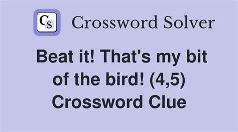 Bit of bird food Crossword Clue and Answer - The Games Cabin