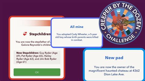 BitLife How to Complete the Creeper By The Dozen Challenge