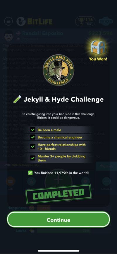 BitLife How to Complete the Jekyll amp Hyde Challenge The Nerd Stash