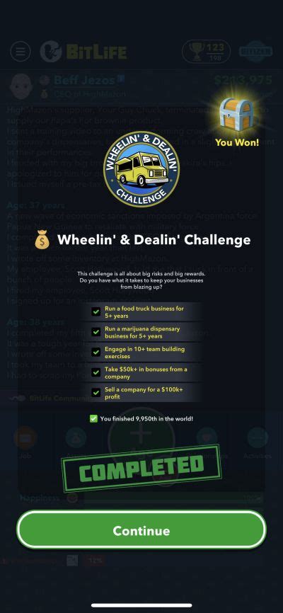 BitLife How to Complete the Wheelin amp Dealin Challenge