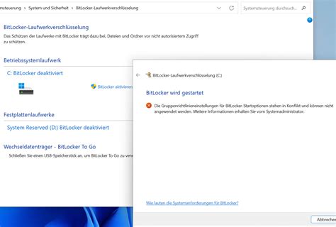 BitLocker-Gruppenrichtlinie-Einstellungen (Windows 10)