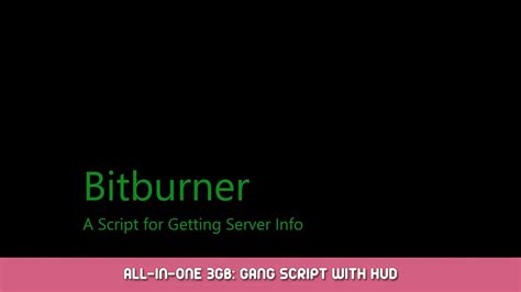 Bitburner - All-In-One 3GB: Gang Script with HUD