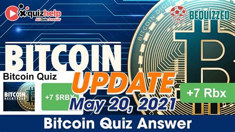 Bitcoin quiz questions and answers.  See answer Bitcoin Quiz: question...