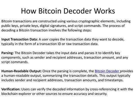 Bitcoin script decoder online. e.  Try out some examples: Basic transaction Multi-sig transacti...