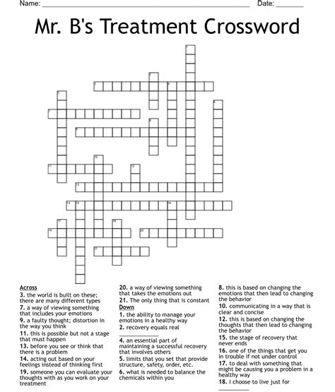 Treatment Crossword Clue Answers. Find the latest cros