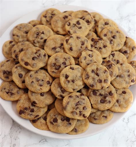 Bite-Sized Chocolate Chip Cookies – Six Vegan Sisters