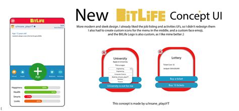 Bitlife best probe design. BitLife is an amazing simulator game comprising many aspects of real life. Be who you want to be: a criminal trying his way out of trouble or a decent person living life fully as you have always dreamed of. Anybody, from kids to older adults, would enjoy playing BitLife. Kids can try out living a life with responsibilities and consequences ... 