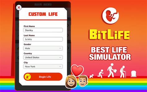 Overview BitLife game - take control of a stranger's li