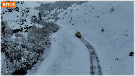 Bitlis’e karla mücadele çalışmalarıs