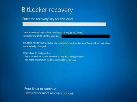 Bitlocker and safe mode issues.