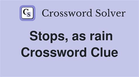 Bits Of Rain - Crossword Clue Answers - Crossword Solver