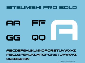 Bitsumishi Pro v2 Bitsumishi Pro Bold - linotype.com