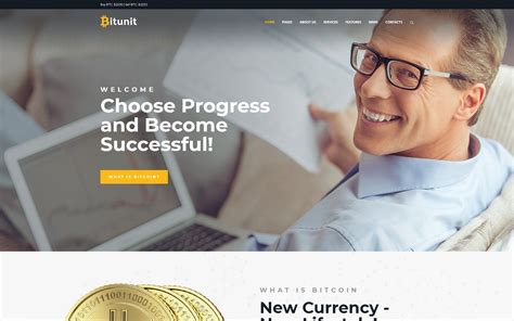 Bitunit Lite - Bitcoin Free WordPress Theme - TemplateMonster