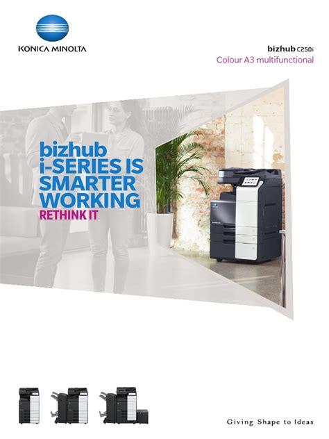 Bizhub C250i DATASHEET 2 PDF PDF Fax Image Scanner