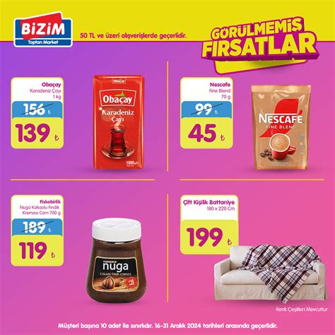 Bizim Toptan Market Instagram. 