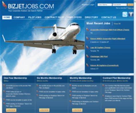 Bizjetjobs - BizJetJobs.com was launched 15 years ago by Rick Koubsky, a corporate pilot and Director of Aviation, based in Omaha, NE. In 1997 the site was launched as a Flight Department Directory, to help corporate pilots network effectively in the often shrouded world of corporate aviation. As business has grown, we have become the job-seeking pilot’s ...