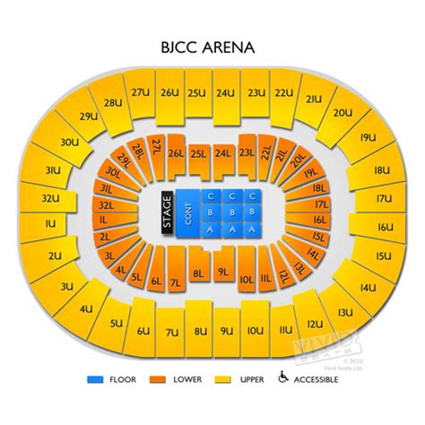 Bjcc seating chart with seat numbers view from my seat. Legacy Arena at The BJCC with Seat Numbers. The standard sports stadium is set up so that seat number 1 is closer to the preceding section. For example seat 1 in section "5" would be on the aisle next to section "4" and the highest seat number in section "5" would be on the aisle next to section "6". 