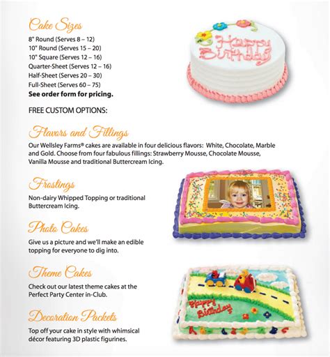 Nce. Choose your Custom Order Cake Below 10 Cake (serves