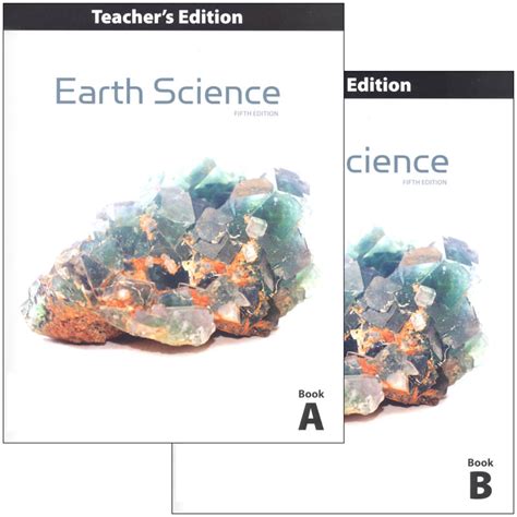 8. Publisher. BJU Press. Earth Science (5th Edition) Teacher’s Edition supports teachers in implementing effective teaching practices for a sound curriculum framework in earth science. It features icon-coded items like weblinks and demonstrations, complete answers to hundreds of review questions, and information to provide a thorough .... 