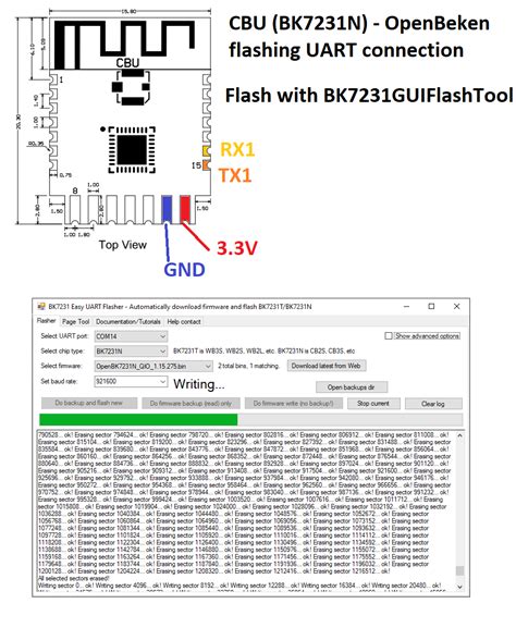 Bk7231n firmware.  Dedicated for Windows platform, but works on Linux Discu...