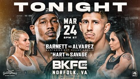Bkfc tonight. BKFC 42: Soto vs. Goodjohn is coming to you live on Fri. May 12th at 8PM EST (7P... This is the last time the fighters will see each other before the big event! 