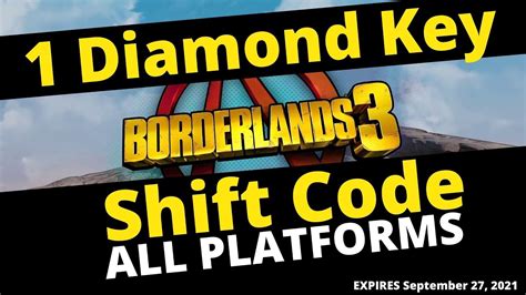 Bl3 diamond keys codes. Where to enter SHiFT codes in Borderlands 3. Launch the game. Once the main page loads, click on the Social option. Select the SHiFT tab (third from the left). Paste or type any of the active codes into the space allotted. Click on the Submit button. Head on to the Mail tab to claim your reward. 