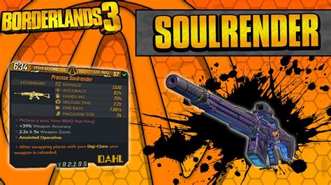 Bl3 soulrender. This is a List of ALL legendary and unique ARTIFACTS in Borderlands 3. Utilize the list to SORT, FILTER, and FIND the best artifact for your build. 