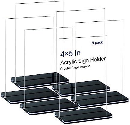 Black Acrylic Sign Holders - Etsy