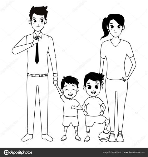 Black And White Family Images And HD Pictures - lovepik.com