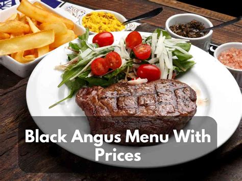 Black Angus Lunch Menu Prices